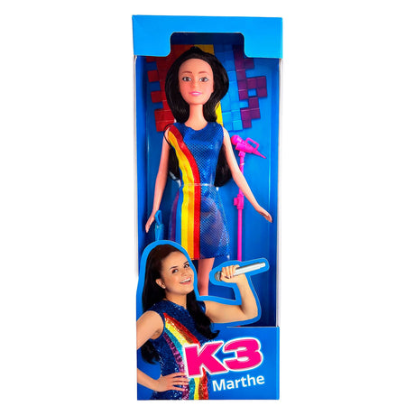 Studio 100 k3 muñeca adolescente brillo marthe | 2 piezas