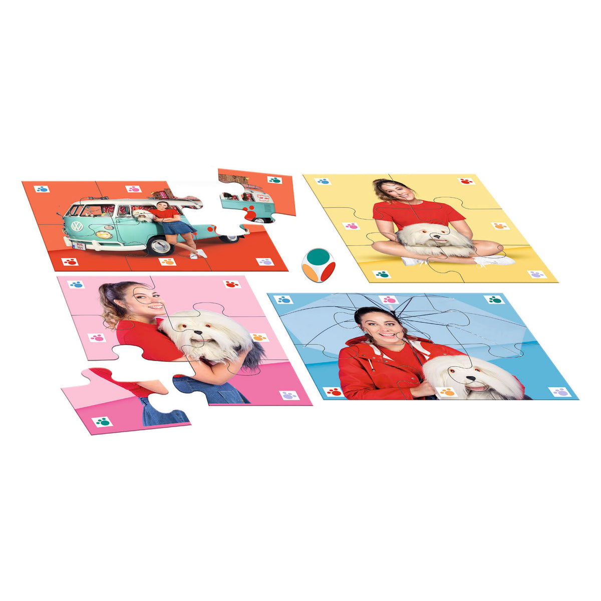 Puzzle Samson Marie - puzzle de dados - 4 puzzles 4x6 piezas