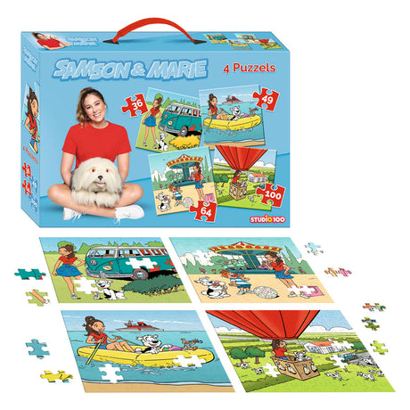 Puzzle Samson Marie - Puzzle 4 en 1 - 36 49 64 100 piezas