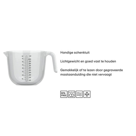 Mepal vaso medidor chef it 1l - transparente