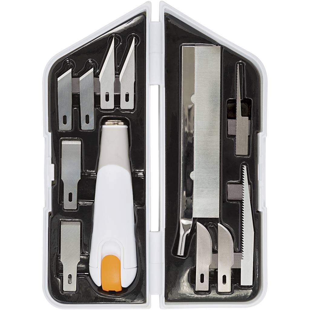 Juego de sierra y cincel para cuchillo Fiskars.