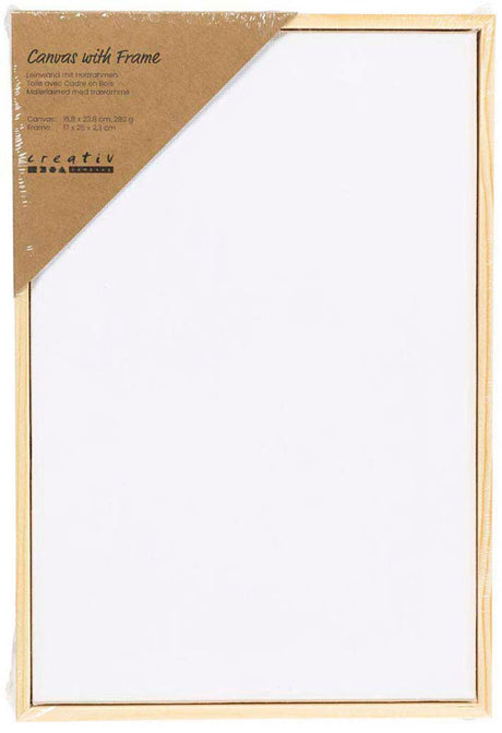 Empresa Creativ lienzo tensado con marco 280gr. 15,8x23,8cm - blanco