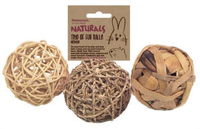Trío de bolas divertidas de palisandro