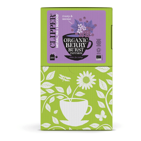 Clipper té clipper infusión berry burst orgánico (250 piezas)