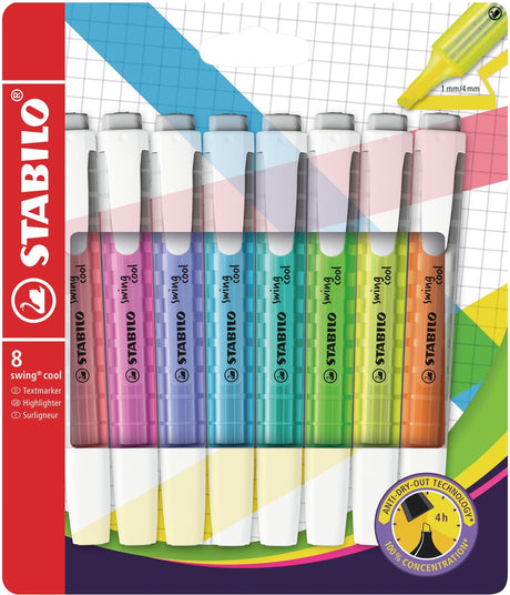 Stabilo swing cool - resaltador - juego de 8 piezas