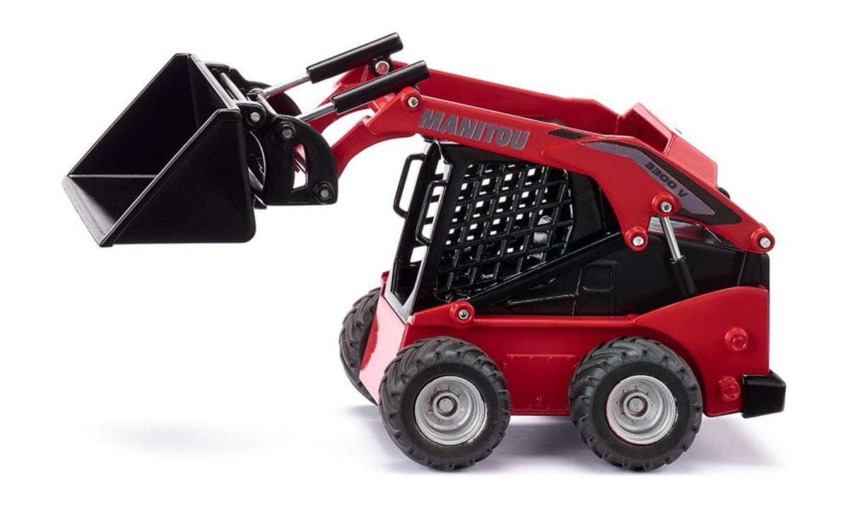 Siku 3049, pala compacta Manitou 3300v, 1:32, plástico metal, rojo, muchas funciones