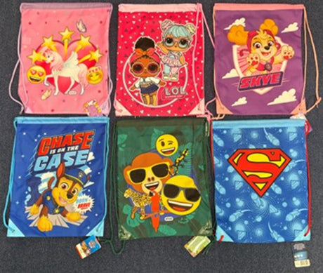 Bolsa de gimnasio 32x40cm 6 surtidas Bolsa de gimnasio 32x40cm 6 surtidas