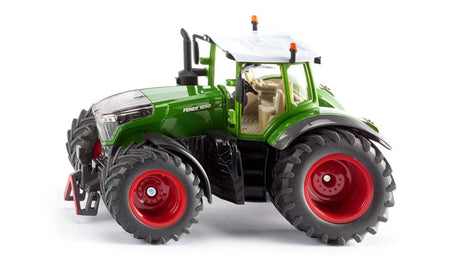 Siku 3287, tractor fendt 1050 vario, 1:32, metal plástico, verde, cabina extraíble, barra de remolque