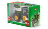 Siku 3290, John Deere 8R 370, 1:32, metal plástico, verde, incl. contrapeso, capó abatible