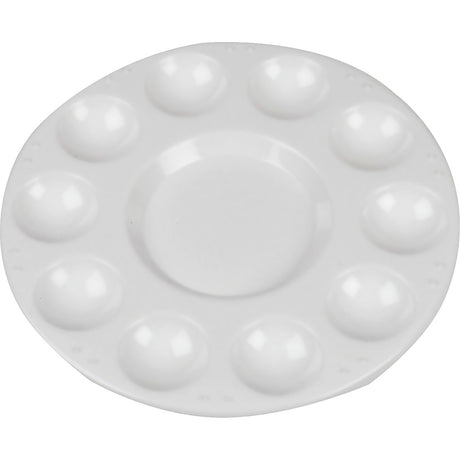 Empresa creativa https: www.cchobby.nl paleta-paleta-redonda-con-11-compartimentos-d-17-cm-blanco-10-piezas-1-caja