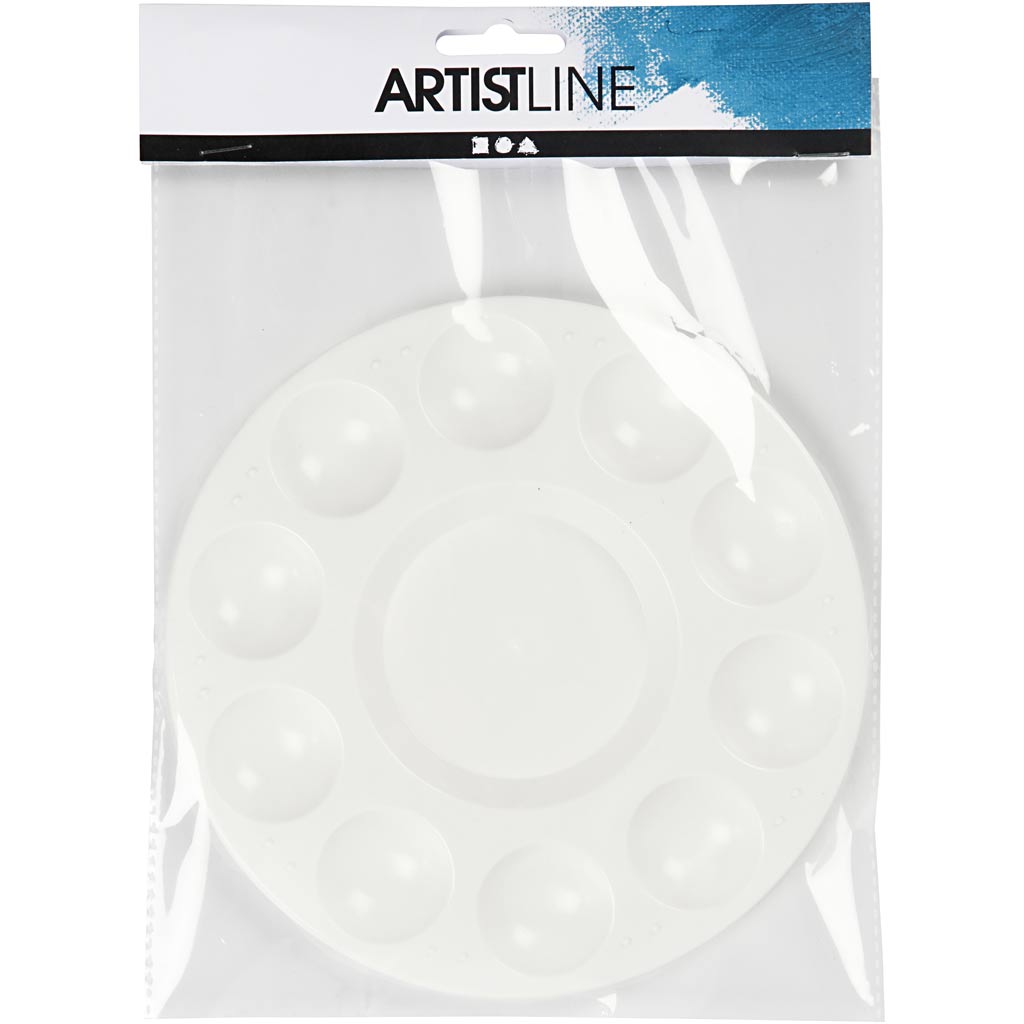Paleta de pintura de Creativ Company White, 17 cm