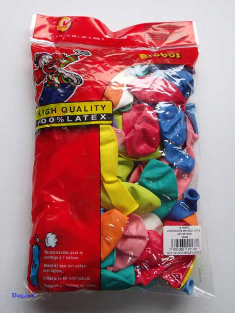 Globos globos nr12 varios colores mix bolsa de 100 piezas