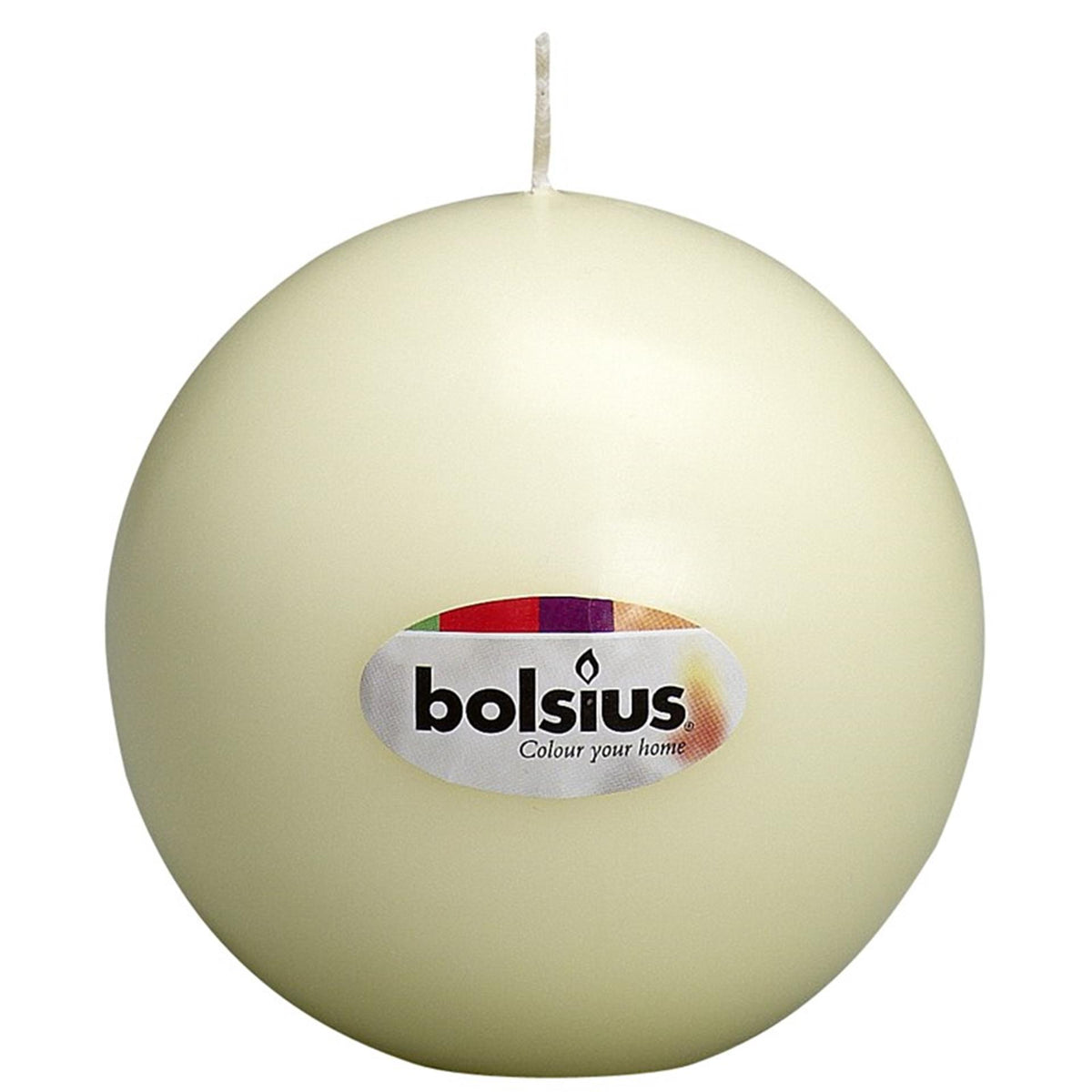 Vela bolsius bola 70mm marfil