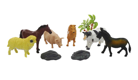 Aro animales de granja en bolsa 9 piezas