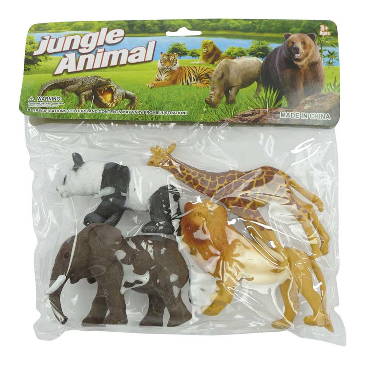 Aro animales salvajes 4 en bolsa aprox. 14cm