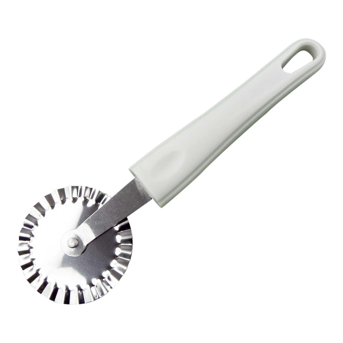 Aro houseware cortador de masa cortador de pizza acero inoxidable con mango de plástico blanco kasun