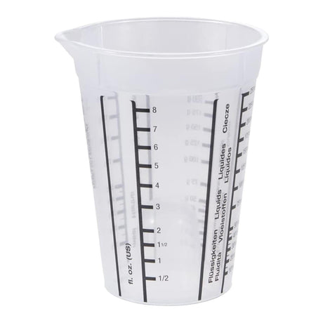 Vaso medidor de plástico Keeper 0,25l ã˜8,5x11,5cm transparente
