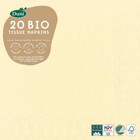 Servilletas Duni 33x33 crema