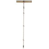 Cuerda de escalada con 2 anillos, 190 cm