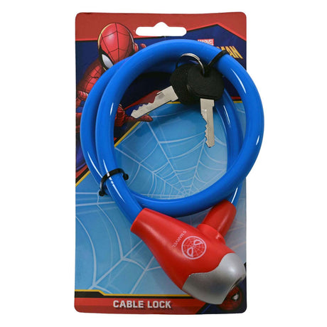 Candado para bicicleta Spiderman 12mm - 65cm de largo