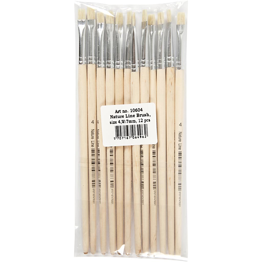 Https: www.cchobby.nl pinceles-linea-naturaleza-tamaño-4-l-18-5-cm-w-7-mm-mango-corto-12-piezas-1-caja