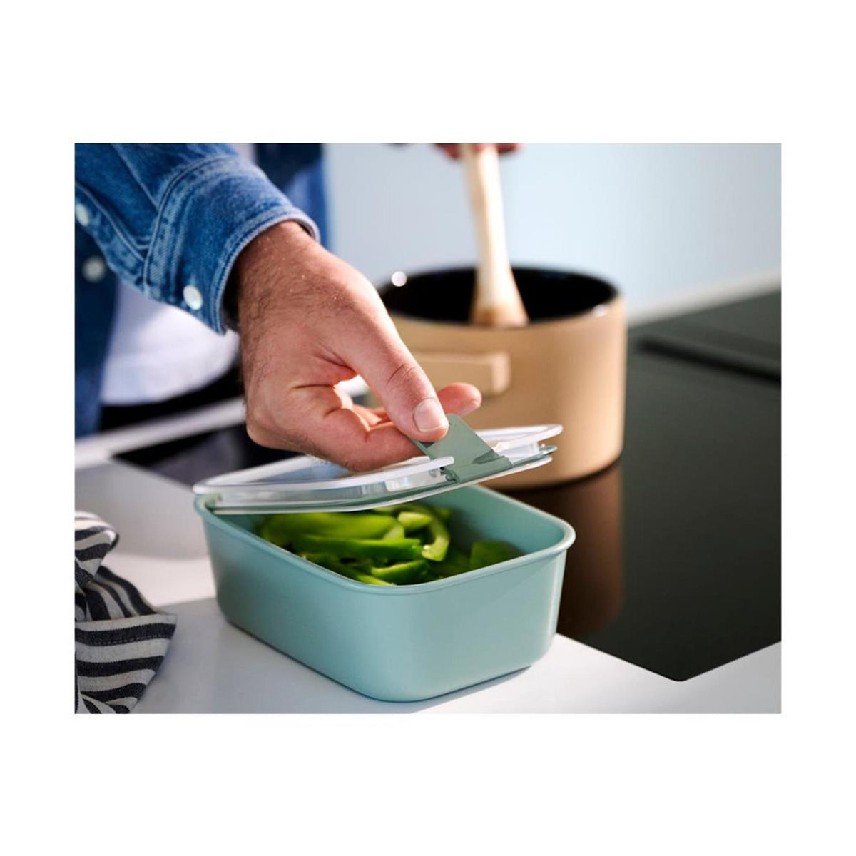 Recipiente para alimentos frescos Mepal easyclip 2250ml blanco