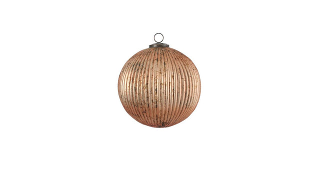 Kerstbal glas champagne - d20cm
