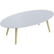Mesa de recepción alimentada por paperflow scandi mdf lacado blanco