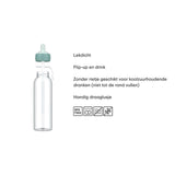 Mepal botella de agua abatible campus 500ml - azul frío