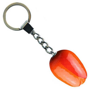 Llavero tulipán naranja rojo 3,5cm