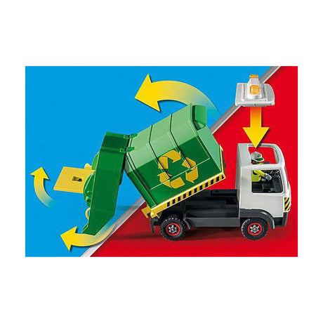 Playmobil camión de basura reciclado city life - 71235
