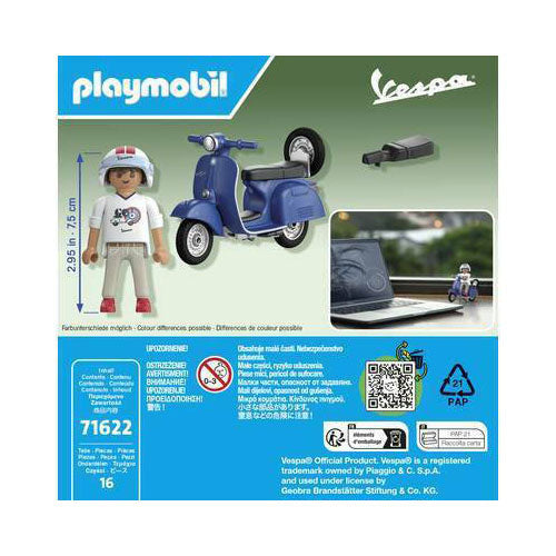 Playmobil 1969 Vespa 150 Sprint Veloce Azul - 71623