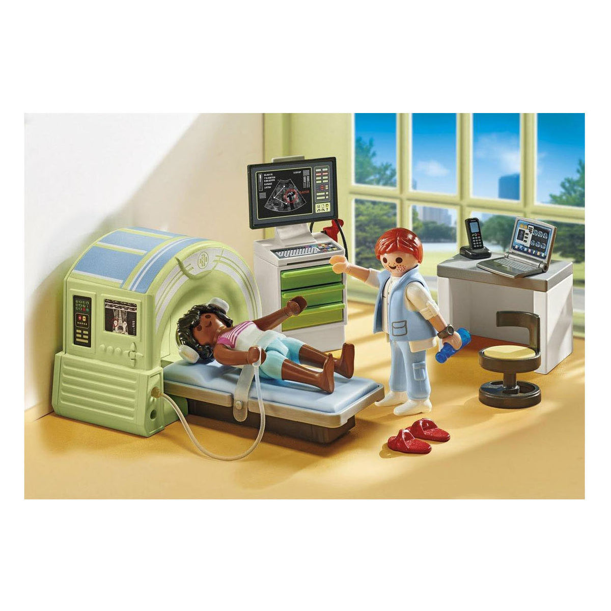 Playmobil action heroes resonancia magnética con paciente - 71619