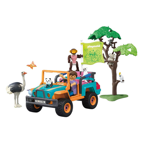 Playmobil animales amigos vehículo todoterreno colorido - 71855