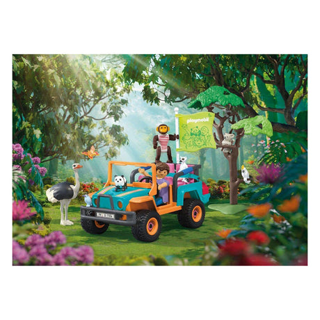 Playmobil animales amigos vehículo todoterreno colorido - 71855
