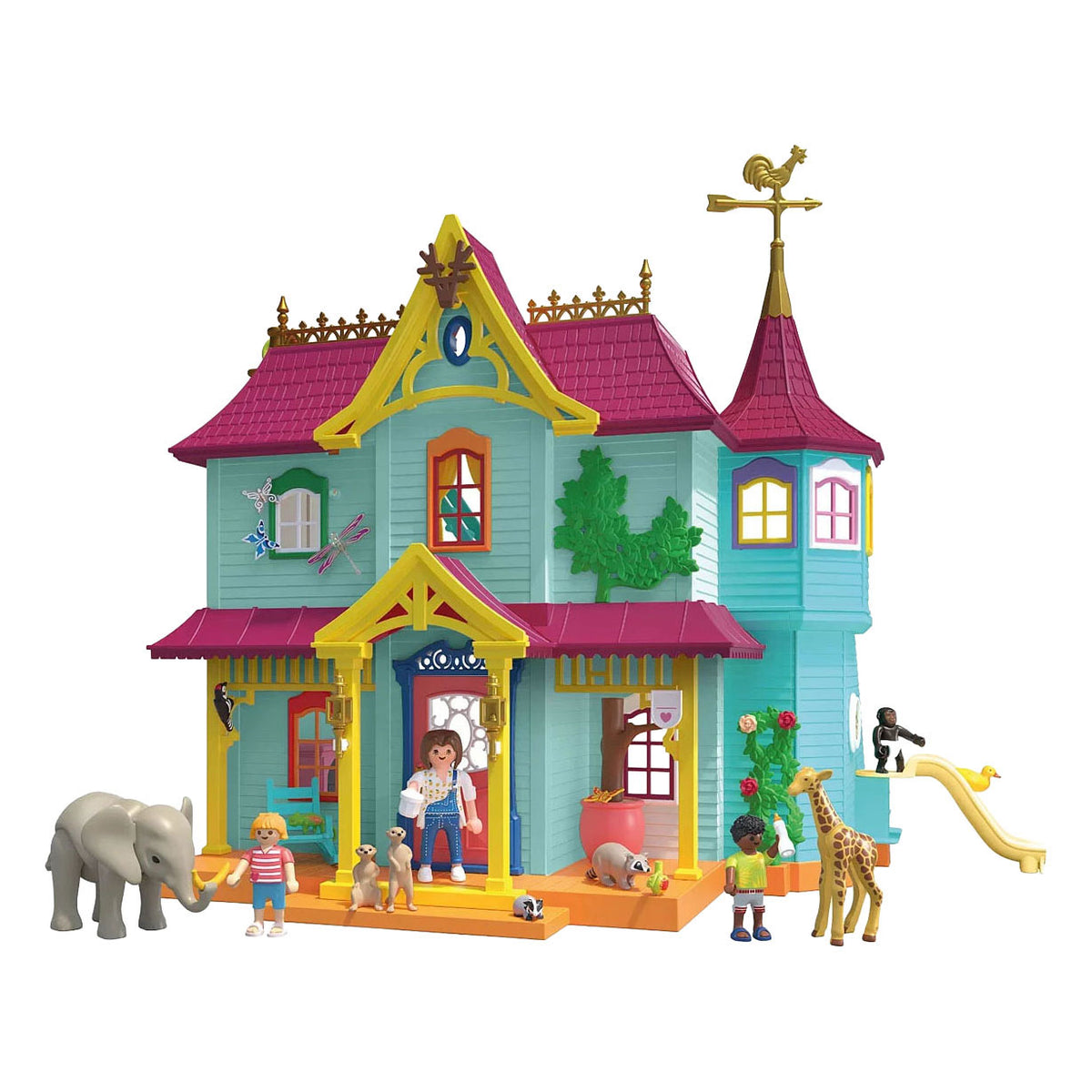 Playmobil animales amigos casa de animales animada - 71853