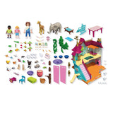 Playmobil animales amigos casa de animales animada - 71853