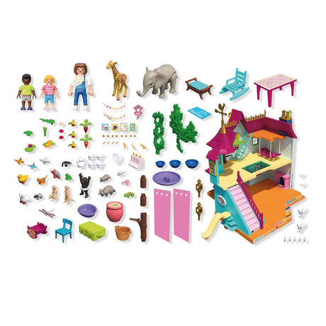 Playmobil animales amigos casa de animales animada - 71853