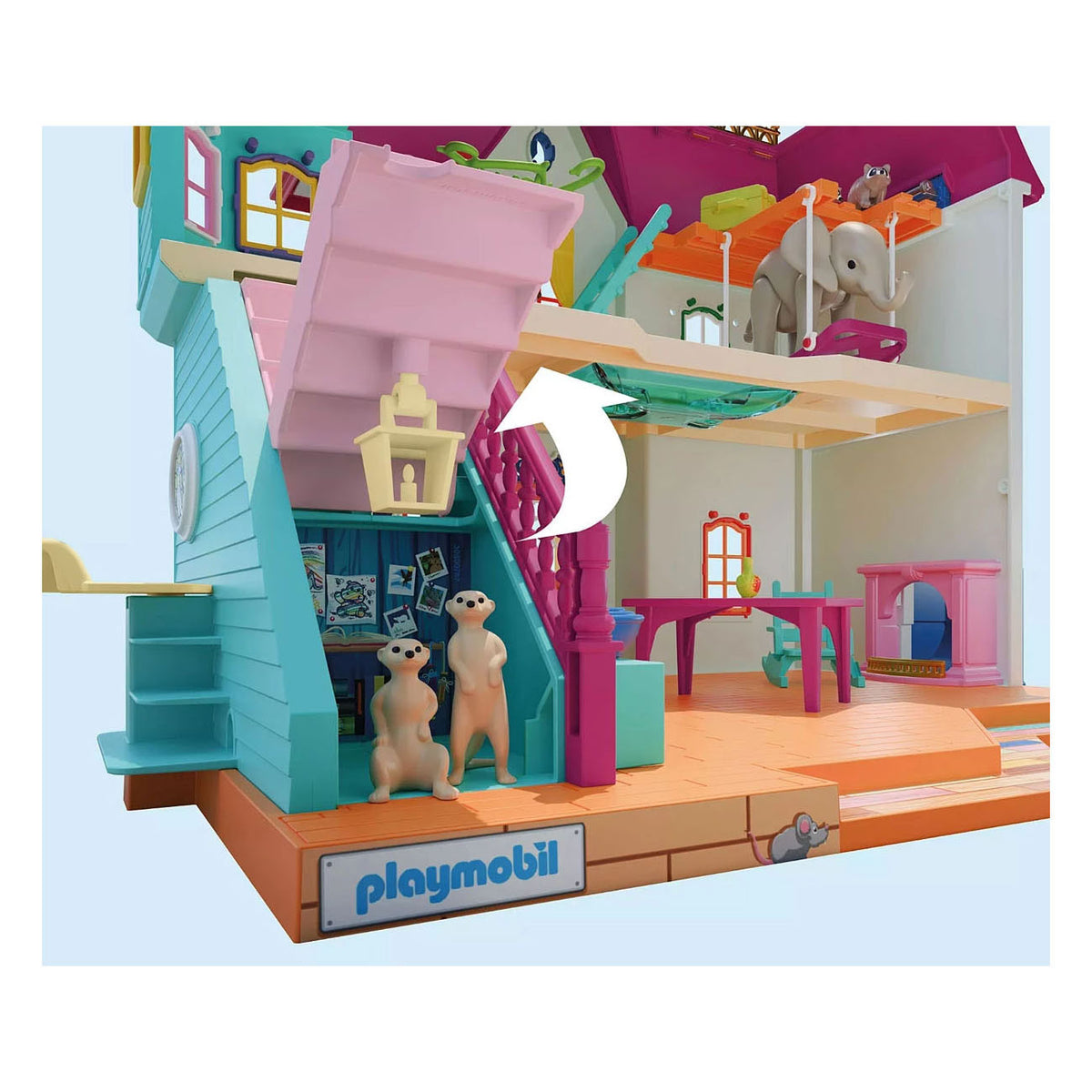 Playmobil animales amigos casa de animales animada - 71853