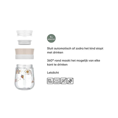 Vaso Mepal mio 360° little dutch - 300 ml - fácil de sostener - vajilla infantil - amigos del bosque
