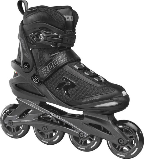 Icon patines en línea bota blanda caballero 80 mm 82A negro talla 46