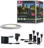 Paulmann Plug Shine LED Empotrable Suelo Suelo Mini Basic Set IP67 3000K 3x2,5W 21VA Plata