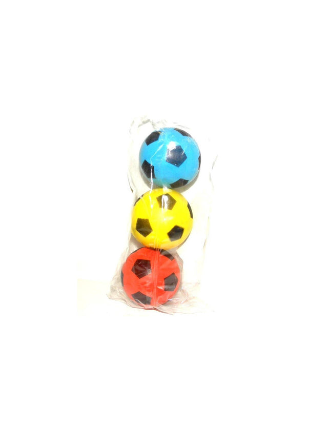 Balones de espuma Adriático ø70mm decoración fútbol bolsa de 3 piezas