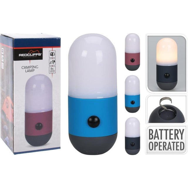 Redcliffs camping lámpara LED pastilla 6x6x14cm