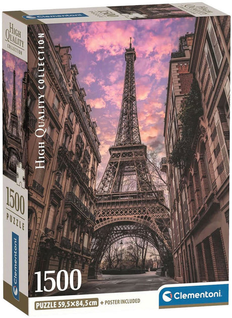 Clementoni rompecabezas paris despierta - puzzle 1500 piezas paris - colección alta calidad - caja compacta - rompecabezas y puzzles para adultos