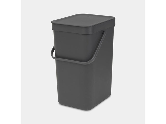Brabantia sort go contenedor de basura - 12 litros - gris oscuro