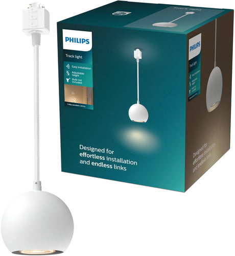 Philips led philips easylink colby - hanglamp - gu10 fitting - maximaal wattage: 7w - wit - railverlichting