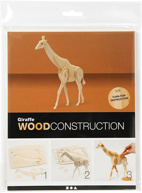 Creativ company cc triplex rompecabezas 3d jirafa 20x4,2x25 cm