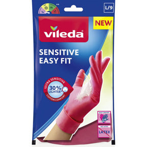 Vileda guantes sensitivo ajuste fácil grande 1 par