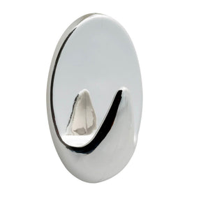 Gancho adhesivo Tiger baseline ovalado l plástico cromado juego de 3 piezas 15x53x35mm